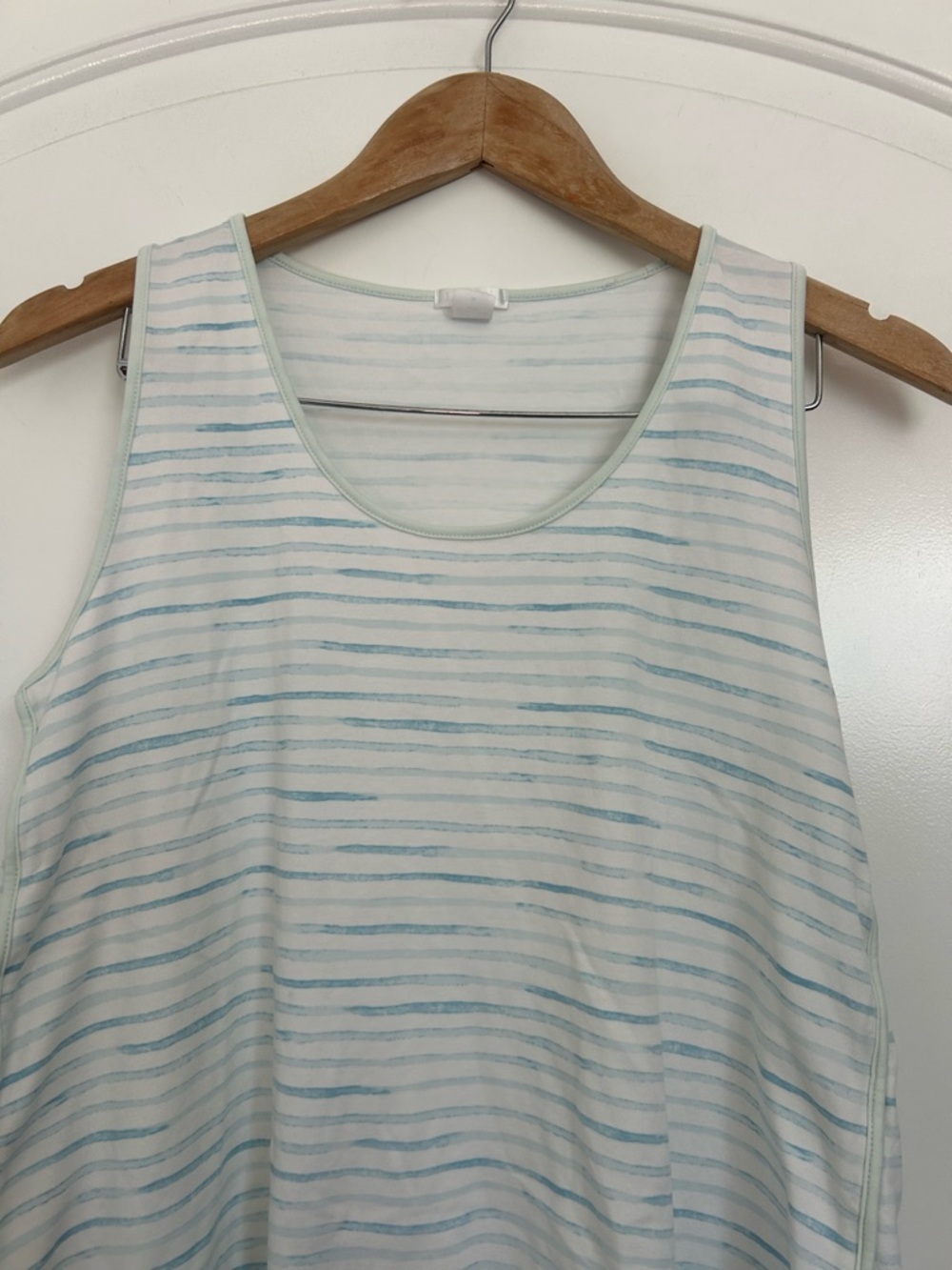 Striped Tank & Short Pajama Set - Mint/White - Picture 8 of 11